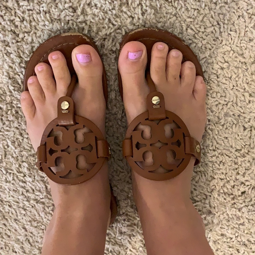 Tory Burch Miller vintage vachetta leather sandal